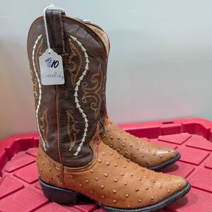 Brown and Tan Western Boots